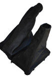 BLACK LEATHER BLACK PU SUEDE FITS CORSA C GEAR BOOT STICK GAITER HANDBRAKE SET