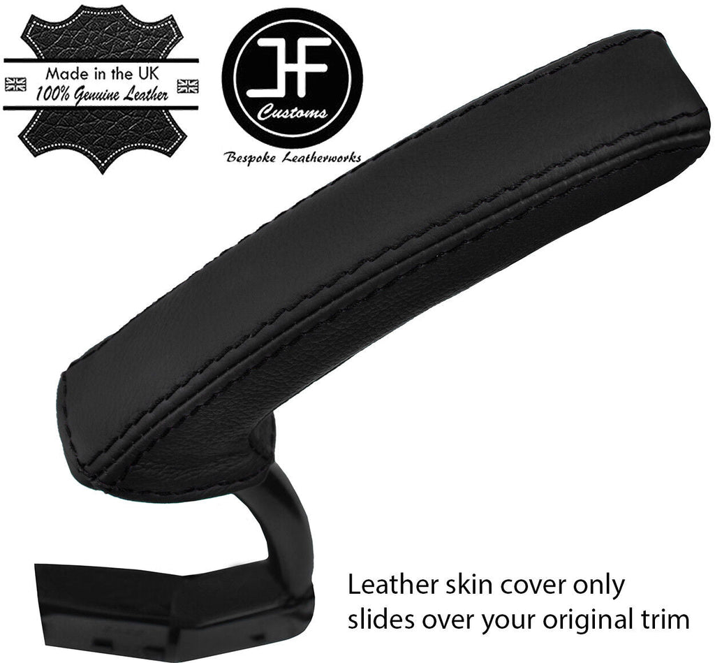 BLACK STITCH TOP GRAIN LEATHER HANDBRAKE HANDLE COVER FOR SAAB 93 9-3 03-12