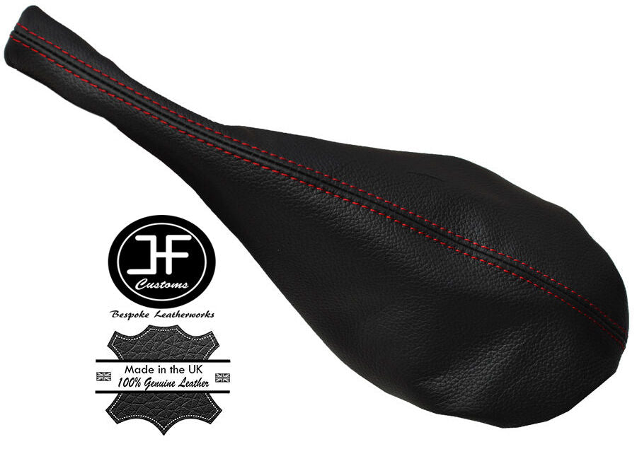 RED STITCHING LEATHER HANDBRAKE GAITER FOR VW VOLKSWAGEN GOLF 2 MK2 II 83-91