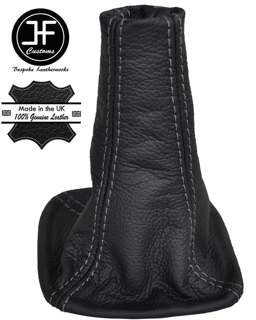 GREY STITCHING FITS TOYOTA MR2 MK3 SPYDER 00-07 REAL LEATHER GEAR GAITER