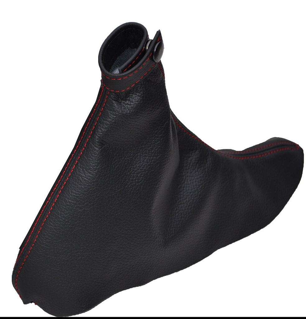 RED STITCH  FITS ALFA ROMEO GTV SPIDER 1998-2005 LEATHER HANDBRAKE GAITER