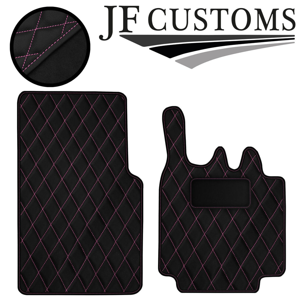 PINK DIAMOND VINYL 2X TAILORED FLOOR CARPETS FOR SMART FORTWO 450 03-07 JF1