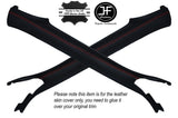 RED STITCHING 2X A PILLARS LEATHER COVERS FITS CAMARO TRANS AM FIREBIRD 93-02