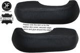 BLACK STITCHING 2X REAR DOOR HANDLE ARMREST COVERS FITS BMW 5 SERIES E28 81-87
