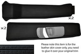 BLACK STITCH B PILLAR SKIN COVERS FITS LANDROVER DISCOVERY 2 TDI TD5 300 98-04