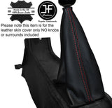 RED STITCHING MANUAL LEATHER GEAR GAITER FITS CITROEN 2CV 2 CV CUSTOM NEW