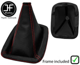 RED STITCH CARBON VINYL MANUAL GEAR + PLASTIC FRAME FOR SCANIA P-SERIES 04-19