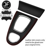 RED STITCH GEAR SURROUND ASHTRAY TRIM LEATHER COVERS FOR JAGUAR S-TYPE 99-08