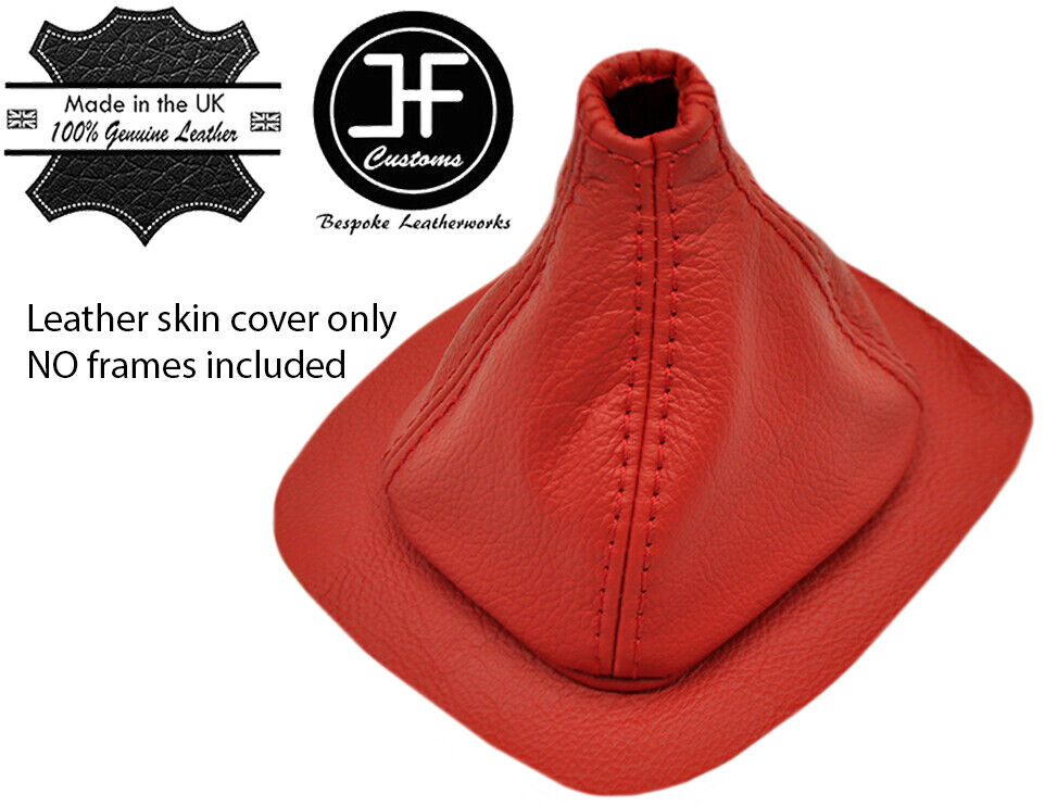 RED  TOP GRAIN REAL LEATHER GEAR GAITER OVER RUBBER FOR FIAT X1/9 X19 EARLY
