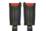 yellow stitch FITS  HONDA CRX DEL SOL  92-98 2X FRONT SEAT BELT STALK  COVERS