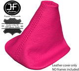 PINK REAL LEATHER FITS VW GOLF MK4 98-05 BORA GEAR GAITOR COVER CUSTOM NEW