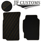 YELLOW DIAMOND STITCH VINYL 4X TAILORED FLOOR CARPETS FOR PEUGEOT 406  95-04 JF1
