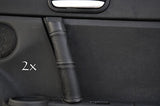 FITS MAZDA MIATA MX5 MK3  2X DOOR HANDLE COVERS Grey stitch CUSTOM NEW