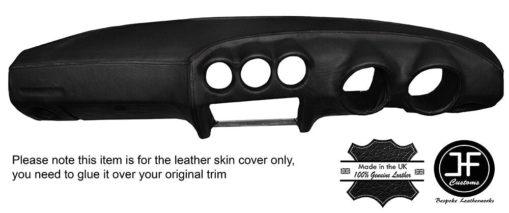 BLACK STITCHING DASH DASHBOARD LEATHER COVER FITS DATSUN 260Z 280Z 2+2