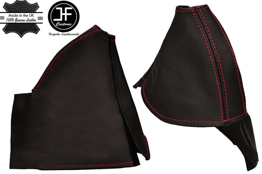 RED STITCH LEATHER HANDBRAKE GAITER FITS TOYOTA LAND CRUISER COLORADO 90 96-02