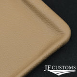 CREAM LEATHER COVERED CONSOLE CUP HOLDER TRIM FITS MERCEDES W126 S CLASS 79-91