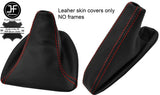 RED STITCH PERFORATED LEATHER GEAR& HANDBRAKE GAITER FOR BMW E90 E91 E92 E93
