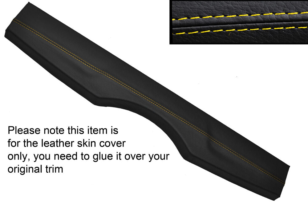 YELLOW STITCH REAR PARCEL SHELF SKIN COVER FITS FIAT 500 & FIAT 500 ABARTH 07-14