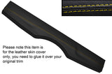 YELLOW STITCH REAR PARCEL SHELF SKIN COVER FITS FIAT 500 & FIAT 500 ABARTH 07-14