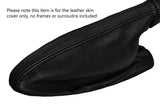BLACK STITCHING LEATHER SKIN HANDBRAKE GAITER FITS FORD MUSTANG 2010-2014