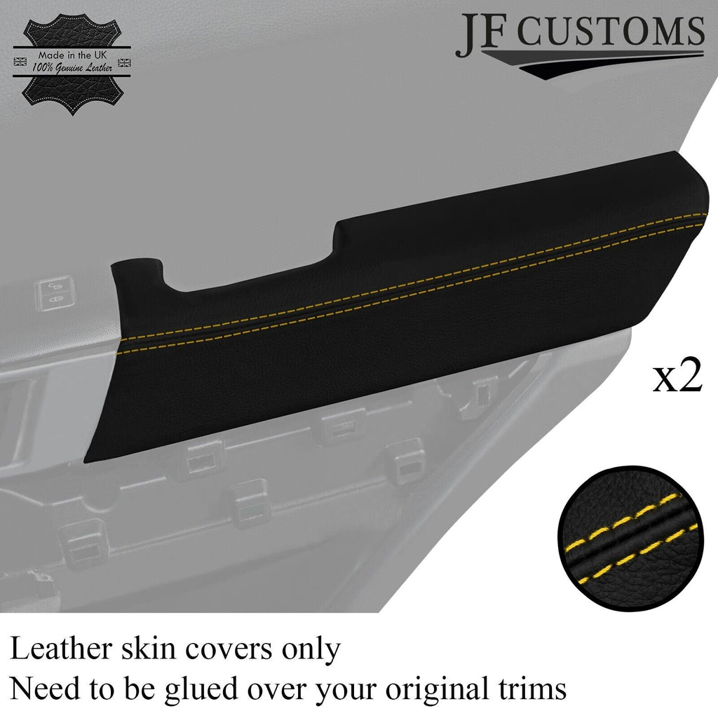 YELLLOW STITCH 2X REAR DOOR CARD ARMREST COVER FOR RANGE ROVER L494 13-21