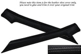 GREY STITCH FITS PORSCHE 924 944 75-91 2X WINDSCREEN PILLAR LEATHER COVERS ONLY