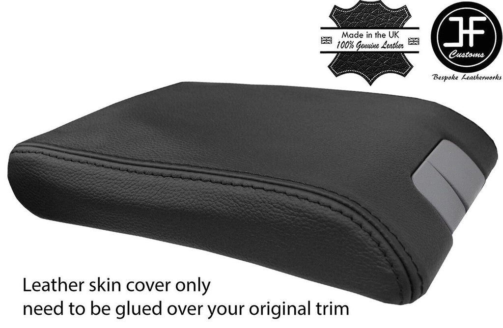 BLACK GENUINE REAL LEATHER ARMREST LID COVER FITS MERCEDES ML W163 2001-2005
