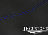 BLUE STITCH TOP DASH D GREY SUEDE COVER FOR MITSUBISHI LANCER EVO 7 8 9 STYLE2