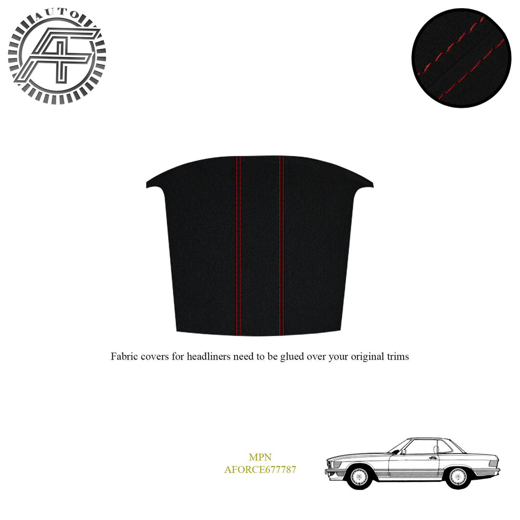 LUXE SUEDE HEADLINER COVER FITS MERCEDES R107 HARDTOP 2-DOOR ROADSTER 1971-1989