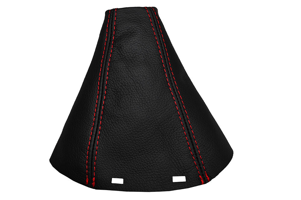 RED STTICH  FITS SAAB SS 93 9-3 2003+ REAL LEATHER GEAR GAITER CUSTOM NEW