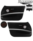 D RED STITCH LEATHER 2X FRONT DOOR HANDLE TRIM + COVER FOR BMW E90 E91 E92 E93