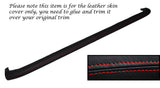 RED STITCHING LOWER DASH RAIL LEATHER SKIN COVER FITS HILLMAN SUPER MINX