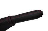 red stitch FITS RELIANT SCIMITAR  LEATHER HANDBRAKE HANDLE COVER CUSTOM NEW