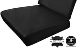 BLACK STITCH 4X REAR SEAT LEATHER COVERS FITS DEFENDER 90 110 83-06 STYLE 2