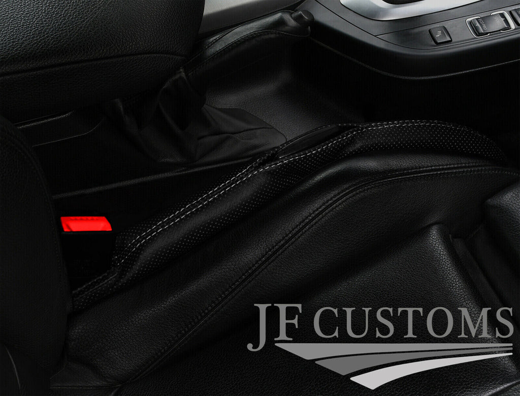 GREY STITCH PERFORATED LEATHER 2X CAR KEY HOLDER FOR MERCEDES G CLASS W463