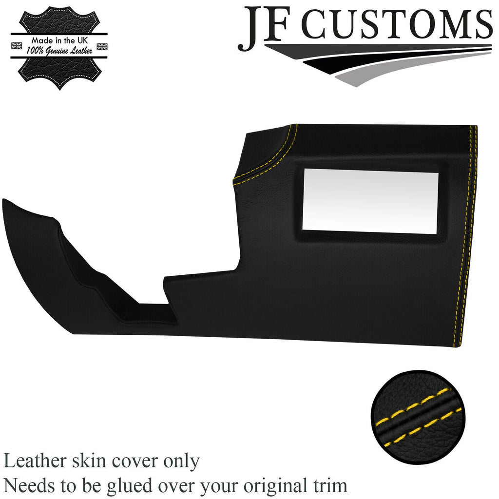 YELLOW STITCH LEATHER UNDER DASH TRIM PANEL COVER FOR RENAULT MEGANE MK3 08-16