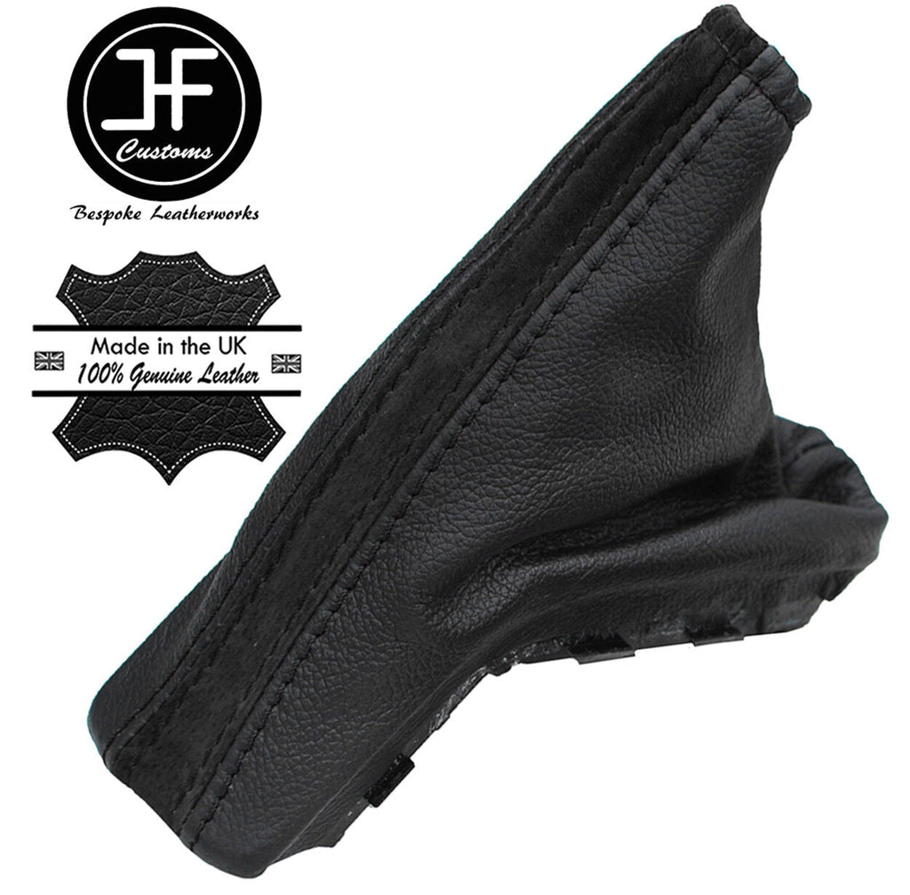 BLACK LEATHER & BLACK SUEDE HANDBRAKE GAITER FOR VAUXHALL OPEL ASTRA MK5 H 05-10