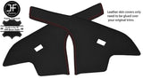 RED STITCH CENTRE CONSOLE SIDE TRIM LEATHER COVERS FITS BMW 2002 E10 TI TII