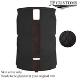 DSG2 D RED STITCH D GREY LUXE SUEDE HEADLINER COVER FOR AUDI A4 B7 04-09 SALOON