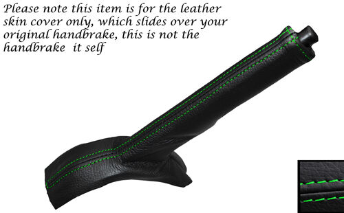 GREEN STITCHING LEATHER HANDBRAKE GAITER FITS NISSAN PATROL Y61 1998-2013