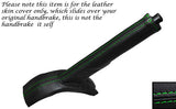 GREEN STITCHING LEATHER HANDBRAKE GAITER FITS NISSAN PATROL Y61 1998-2013