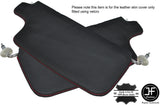 RED STITCHING 2X SUN VISORS LEATHER COVERS FITS VW BEETLE CLASSIC 1303