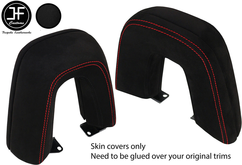 RED  STITCHING ROLL OVER BAR LUXE SUEDE COVERS FITS BMW Z4 E89 2009-2016