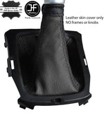 BLACK & BLACK TOP GRAIN MANUAL LEATHER GEAR GAITER FOR SUZUKI VITARA MK4 15-18