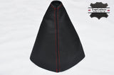 RED STITCH FITS KIA SEDONA MK1 CARNIVAL 1998-2006  LEATHER GEAR GAITER