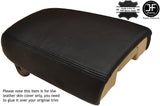 BLACK STITCHING ARMREST LID GENUINE LEATHER COVER FITS MURANO 2009-2014