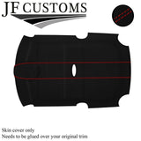 RED STITCH LEATHER & SUEDE COVERS FOR BMW MINI R50 R53 01-06 TOP RECOVERY KIT