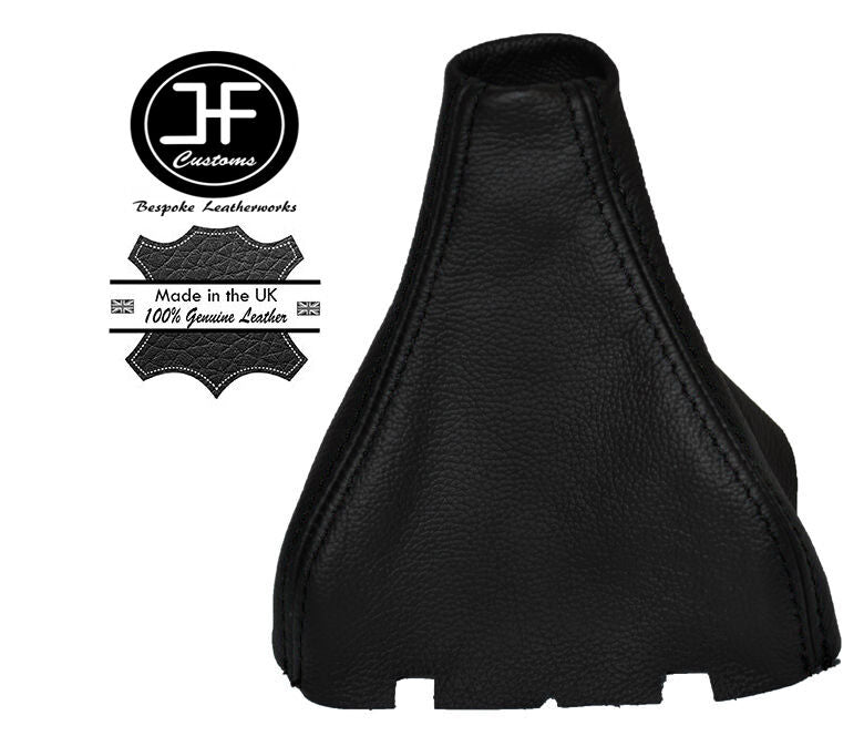 BLACK STICH LEATHER GEAR GAITER FITS SEAT LEON MK2 FR CUPRA TOLEDO MK3 ALTEA XL