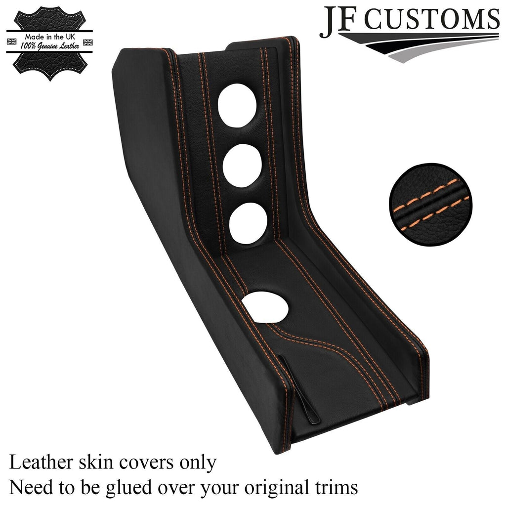 BEIGE STITCH CENTRE CONSOLE TRIM LEATHER COVERS FITS PORSCHE 914 1969-1976
