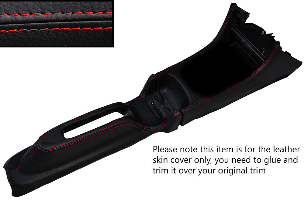 RED STITCH CENTRE CONSOLE TRIM LEATHER COVER  FITS HONDA INTEGRA DC2 93-01